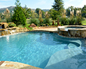 Freeform Custom Swimming Pool With Spa | Little Rock