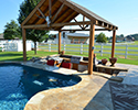 Custom Swimming Pool With Waterfall & Spa | Benton