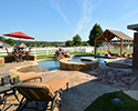 Custom Swimming Pool With Waterfall & Spa | Benton