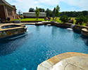 Custom Swimming Pool With Spa | Vilonia