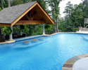Custom Pool with Swim Up Cabana/Bar