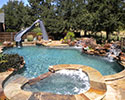Custom Pool with Swim Up Cabana/Bar