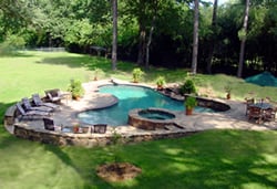 concrete in ground pool