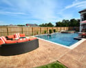 Geometric Gunite Swimming Pool With Spa | North Little Rock