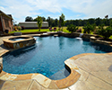 Custom Swimming Pool With Spa | Vilonia