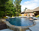 Freeform Swimming Pool With Spa & Tanning Ledge | Maumelle