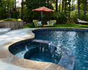 Freeform Swimming Pool With Spa & Tanning Ledge | Maumelle