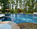 Freeform Swimming Pool With Spa & Tanning Ledge | Maumelle