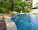 Freeform Swimming Pool With Spa & Tanning Ledge | Maumelle