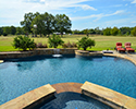 Custom Swimming Pool With Spa | Vilonia