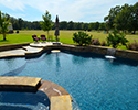 Custom Swimming Pool With Spa | Vilonia