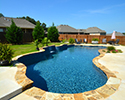 Custom Swimming Pool With Waterfall | Bryant