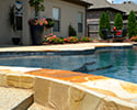 Freeform Swimming Pool With Fountain | Bryant