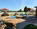 Custom Swimming Pool With Waterfall & Spa | Benton