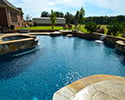 Custom Swimming Pool With Spa | Vilonia
