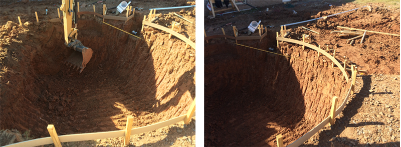 installing an inground pool in clay soil