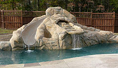 swimming pool with Waterslide