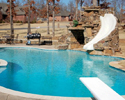 Pool with Spa, Slide and Diving Board