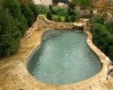 Natural Pool with Waterfall