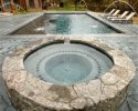 Rectangular Pool with Detached Spa