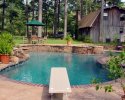 Lagoon Style Pool with Diving Board