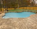 Custom Pool with Fire Pit built by Little Rock Pool Builder