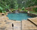 Lagoon Style Pool built in Little Rock