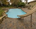 Pool with Spa, Waterfall and Slide