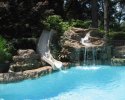 Concrete Pool with Slide