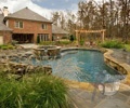 Custom Swimming Pool With Spa | Vilonia